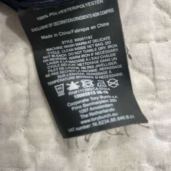 Tory Burch Ariana Tribal Embroidered Navy Tunic Size 0 EUC - Picture 9 of 11